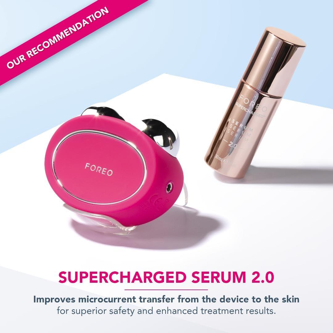 imageFOREO AgeDefying Bear Bundle Bear Microcurrent Facial Device 2 x Conductive Serum 1 floz Anti Aging Face Massager Skin Care Tools Set for an Instant Face Lift FuchsiaFuchsia