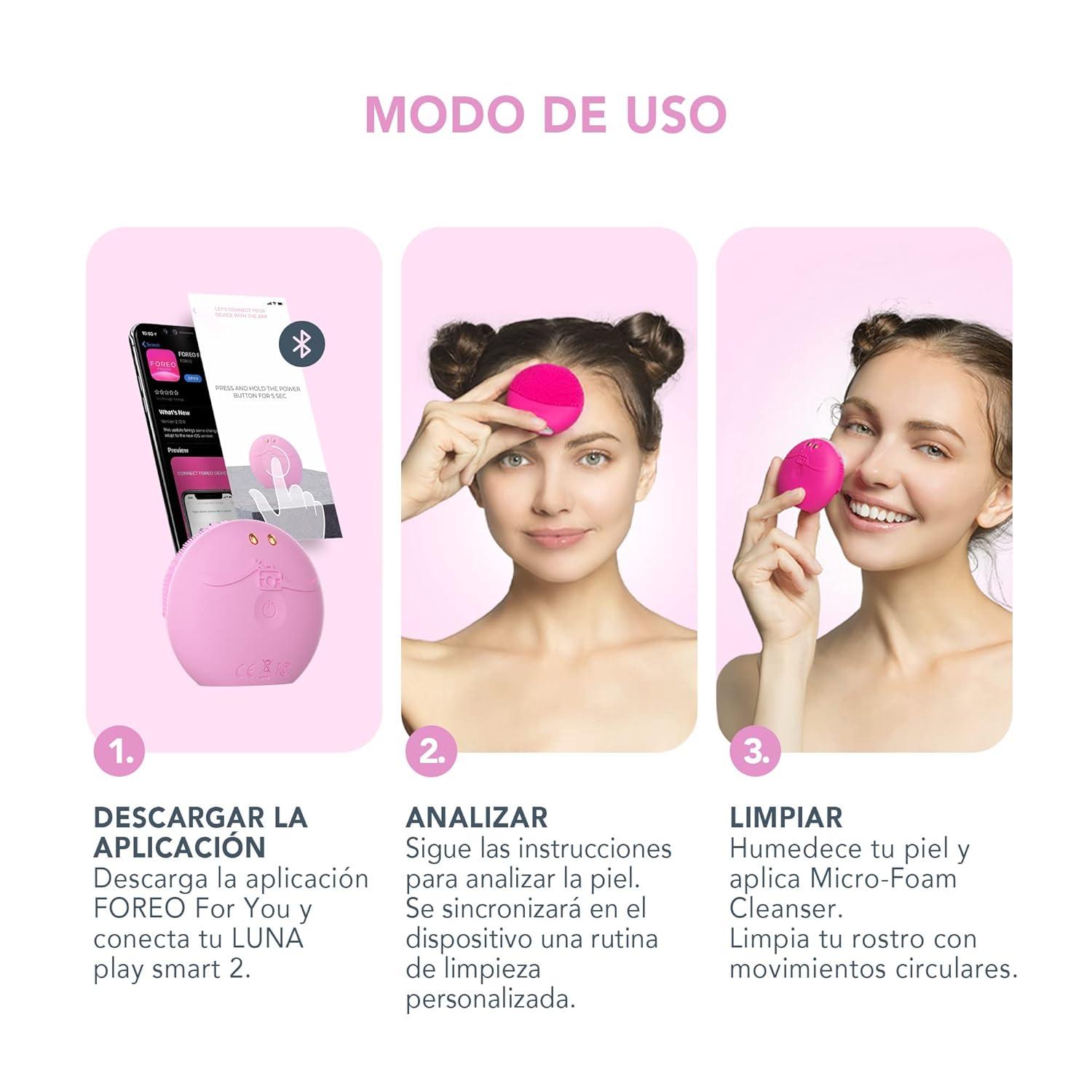 imageFOREO BEAR mini Microcurrent Facial Device UFO mini 2 Face Mask Treatment SERUM 1 fl oz 6 UFO Power Activated Masks Skin Supremes Holiday SetLUNA play smart 2 Microfoam Cleanser