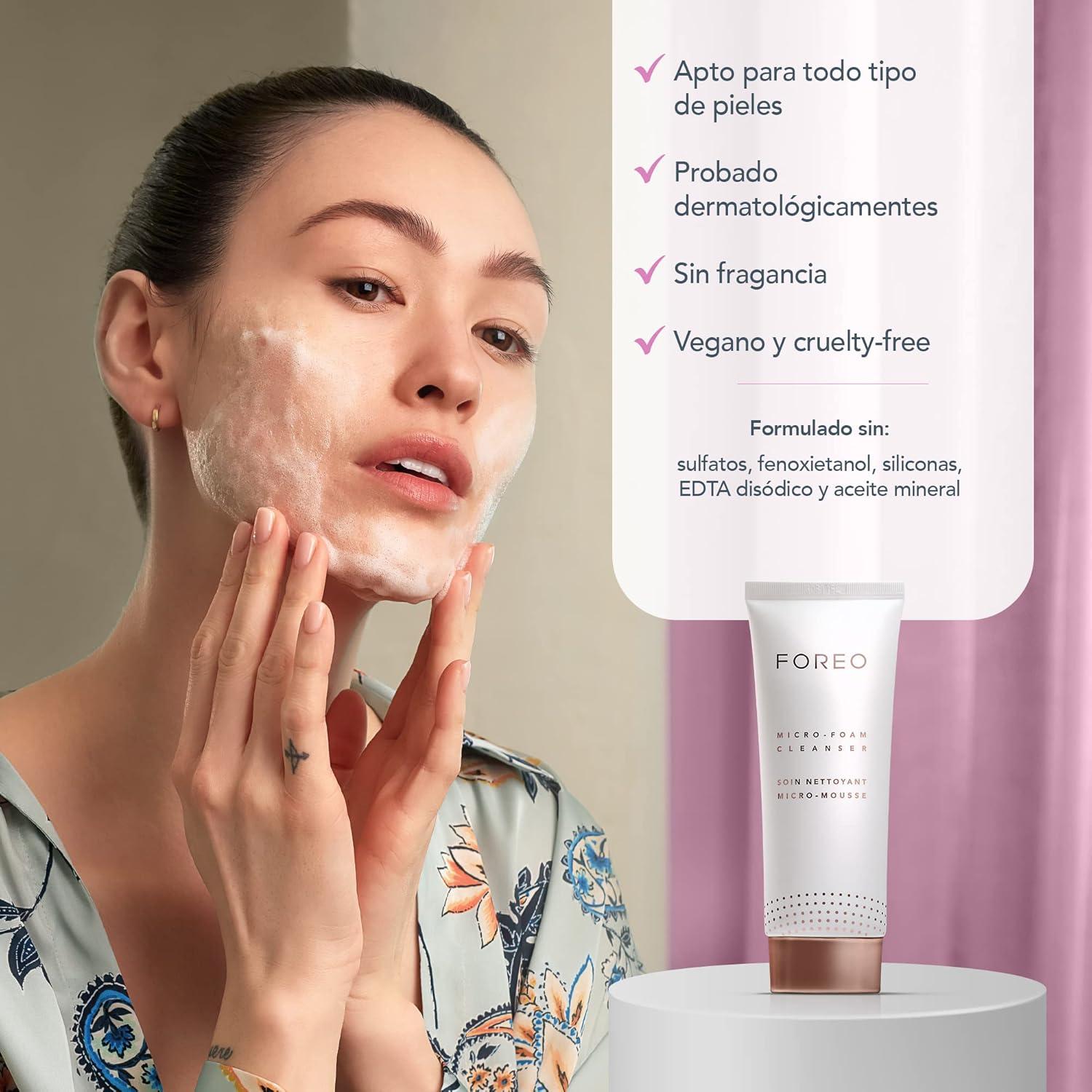 imageFOREO BEAR mini Microcurrent Facial Device UFO mini 2 Face Mask Treatment SERUM 1 fl oz 6 UFO Power Activated Masks Skin Supremes Holiday SetLUNA play smart 2 Microfoam Cleanser