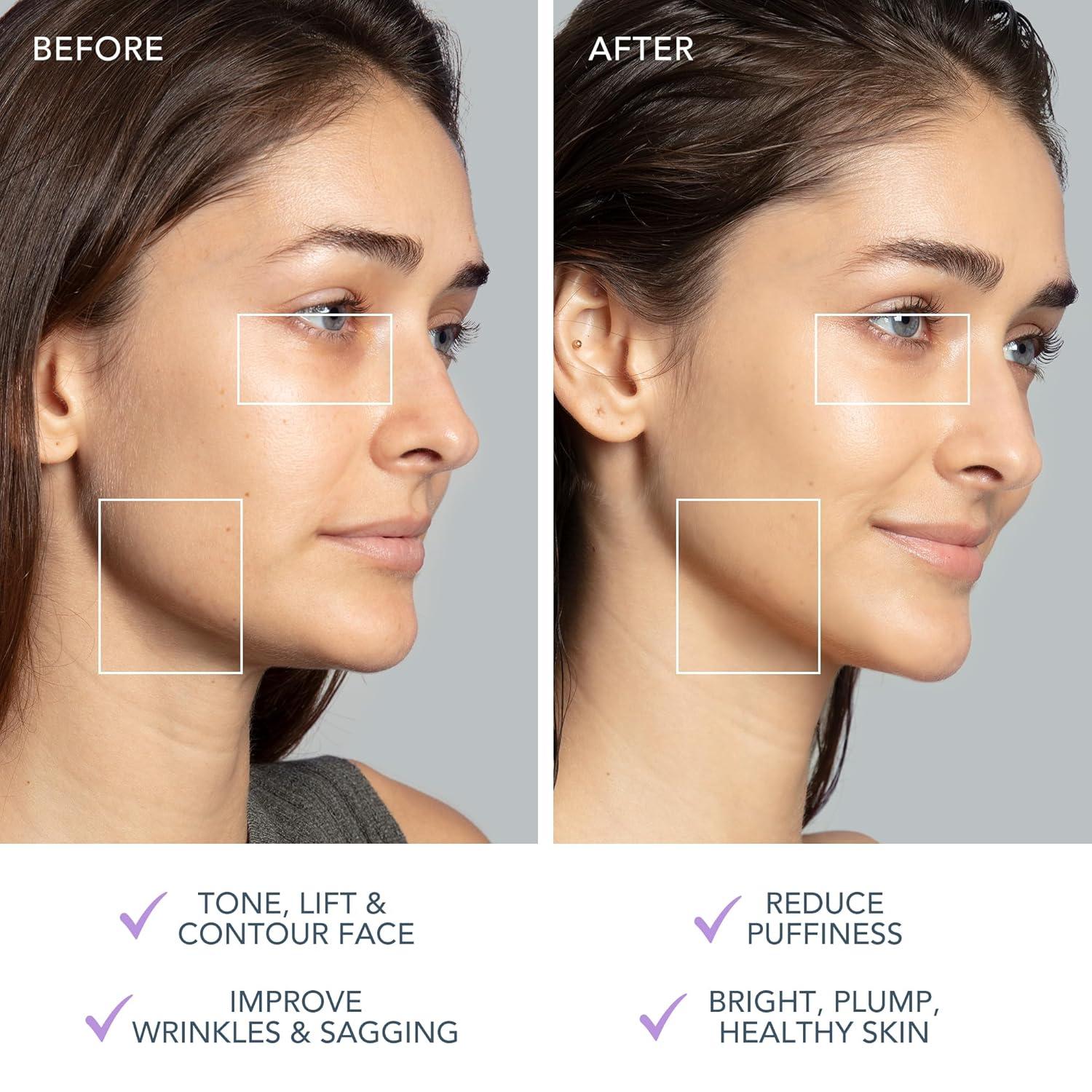 imageFOREO Bear 2 Advanced Toning Microcurrent Facial Device Face Sculpting Tool Firm ampamp Contour NonInvasive Increases Skin Care Absorption LavenderLavender