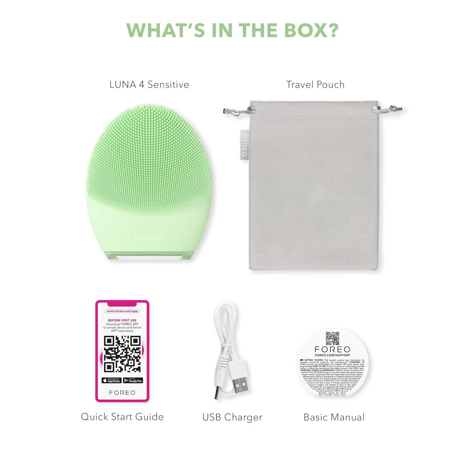 imageFOREO LUNA 4 Face Cleansing Brush Anti Aging Enhances Absorption of Facial Skin Care Products Simple Skin Care Tools Balanced SkinCombination Skin