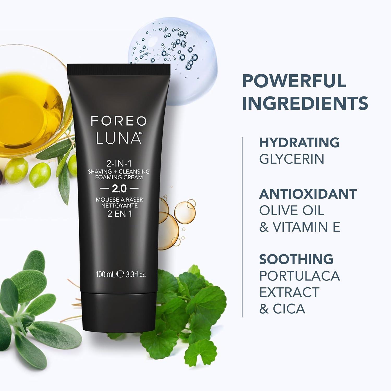 imageFOREO LUNA 4 Face Cleansing Brush Firming Face Massager Anti Aging Face Care Enhances Absorption of Facial Skin Care Products Simple Skin Care ToolsMen Set