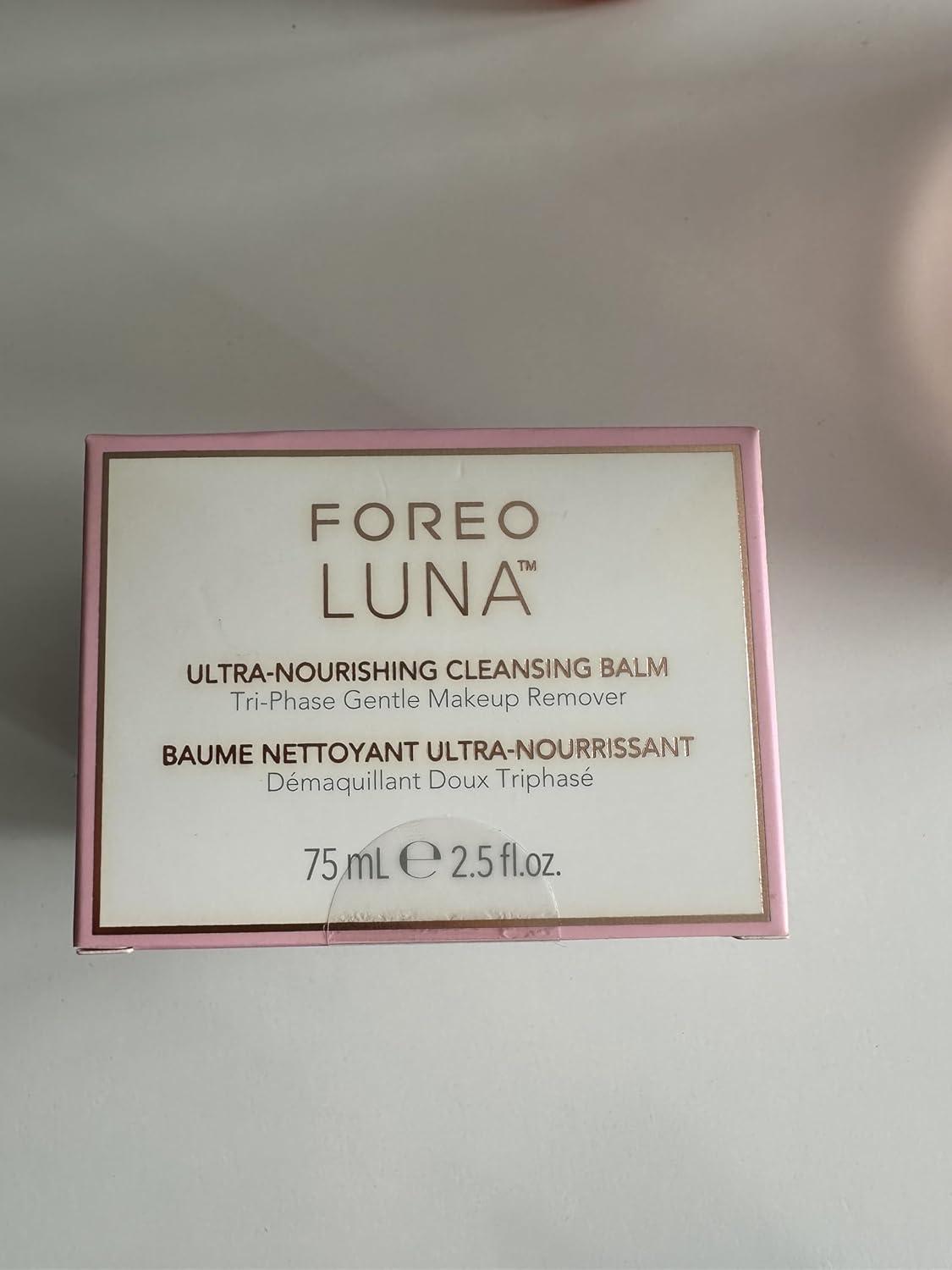 imageFOREO LUNA Nourishing Cleansing Balm Gentle Waterproof Makeup Remover Waterless Oil Cleanser Eye Makeup Remover Vegan Cruelty ampamp FragranceFree EcoFriendly 25 fl oz25 Fl Oz Pack of 1