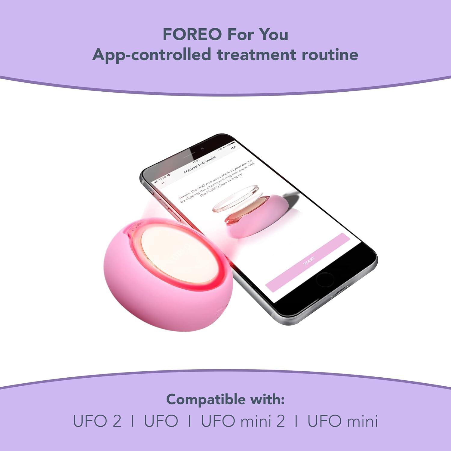 imageFOREO Make My Day UFO Activated Facial Mask for Dry Dehydrated Skin 7 pack Moisturizing ampamp Antipollution Hyaluronic Acid ampamp Red Algae Clean Formula Crueltyfree Compatible with all UFO devicesAcai Berry