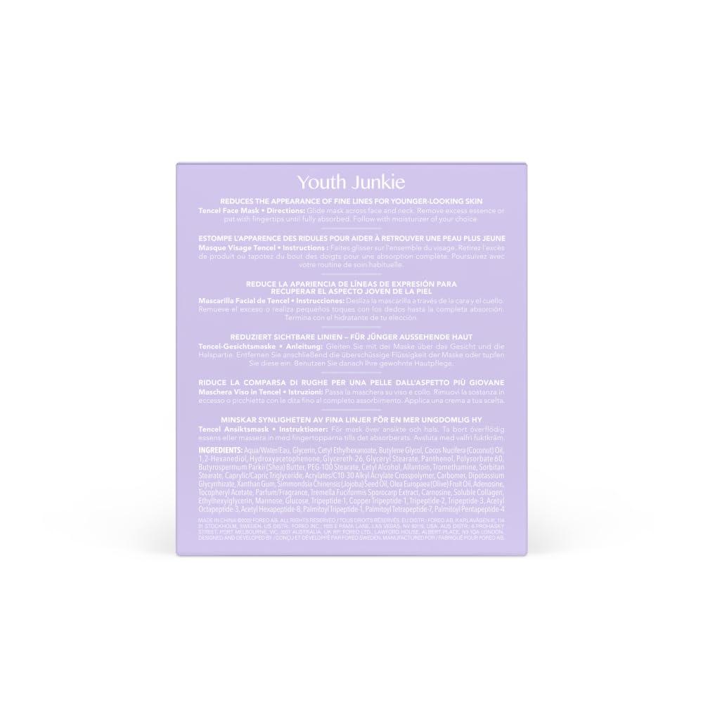 imageFOREO Make My Day UFO Activated Facial Mask for Dry Dehydrated Skin 7 pack Moisturizing ampamp Antipollution Hyaluronic Acid ampamp Red Algae Clean Formula Crueltyfree Compatible with all UFO devicesYouth Junkie