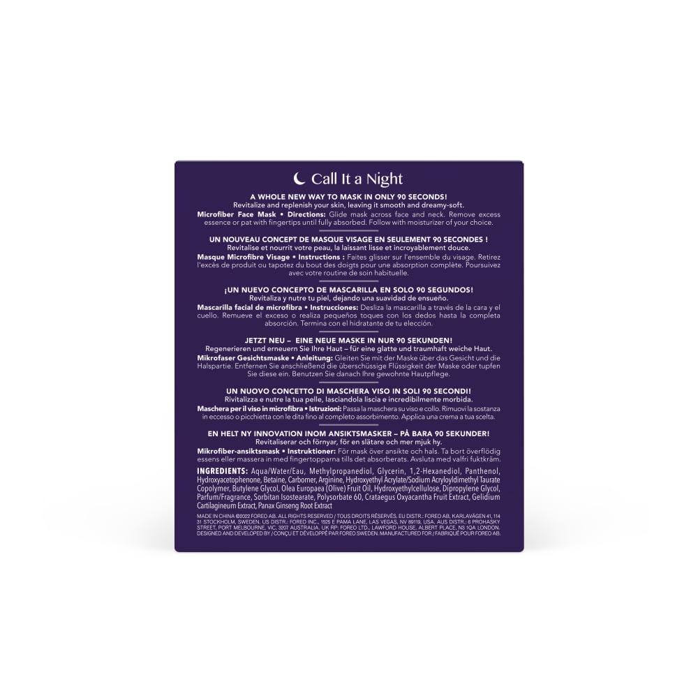 imageFOREO Make My Day UFO Activated Facial Mask for Dry Dehydrated Skin 7 pack Moisturizing ampamp Antipollution Hyaluronic Acid ampamp Red Algae Clean Formula Crueltyfree Compatible with all UFO devicesCall it A Night