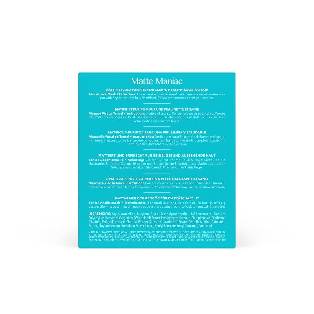 imageFOREO Make My Day UFO Activated Facial Mask for Dry Dehydrated Skin 7 pack Moisturizing ampamp Antipollution Hyaluronic Acid ampamp Red Algae Clean Formula Crueltyfree Compatible with all UFO devicesMatte Maniac