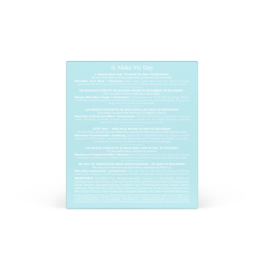 imageFOREO Make My Day UFO Activated Facial Mask for Dry Dehydrated Skin 7 pack Moisturizing ampamp Antipollution Hyaluronic Acid ampamp Red Algae Clean Formula Crueltyfree Compatible with all UFO devicesMake My Day