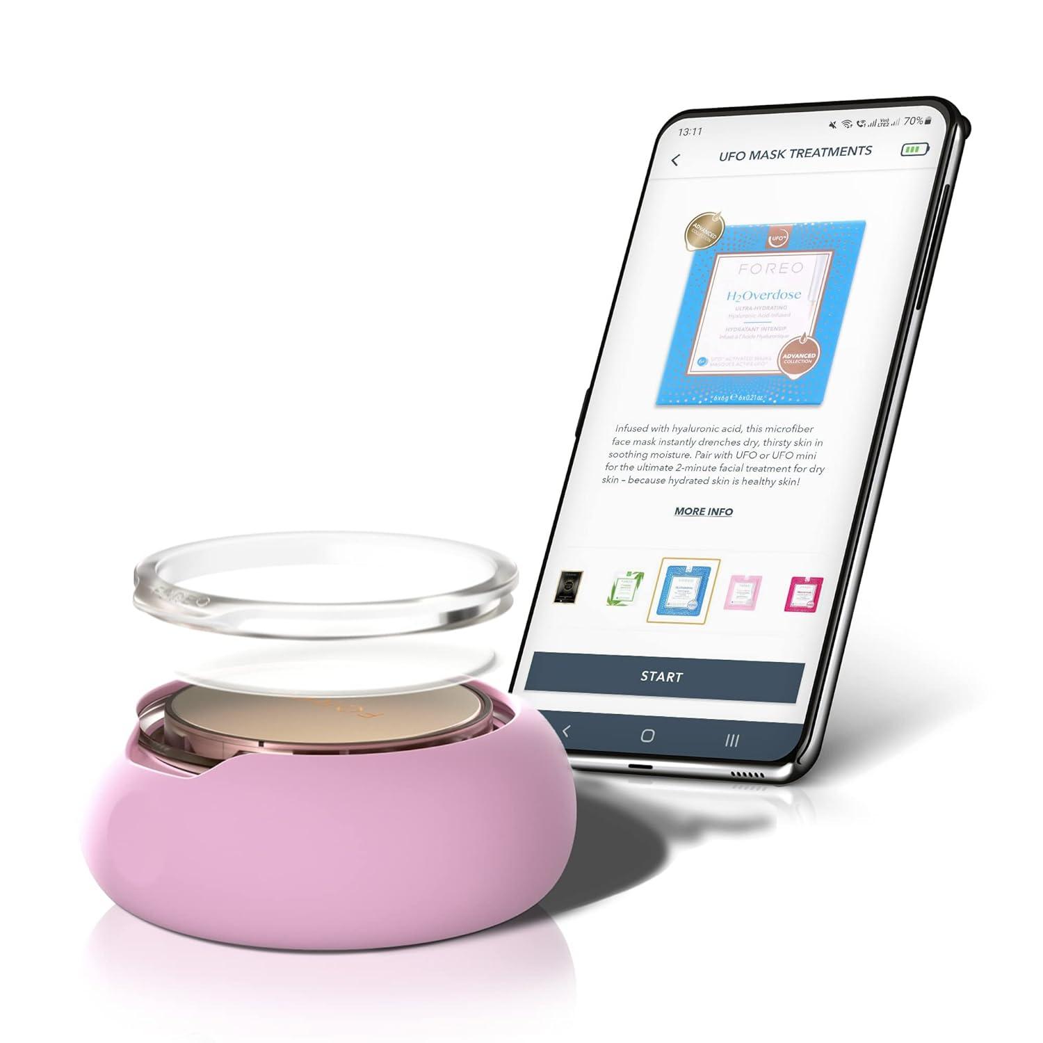 imageFOREO Make My Day UFO Activated Facial Mask for Dry Dehydrated Skin 7 pack Moisturizing ampamp Antipollution Hyaluronic Acid ampamp Red Algae Clean Formula Crueltyfree Compatible with all UFO devicesH2Overdose