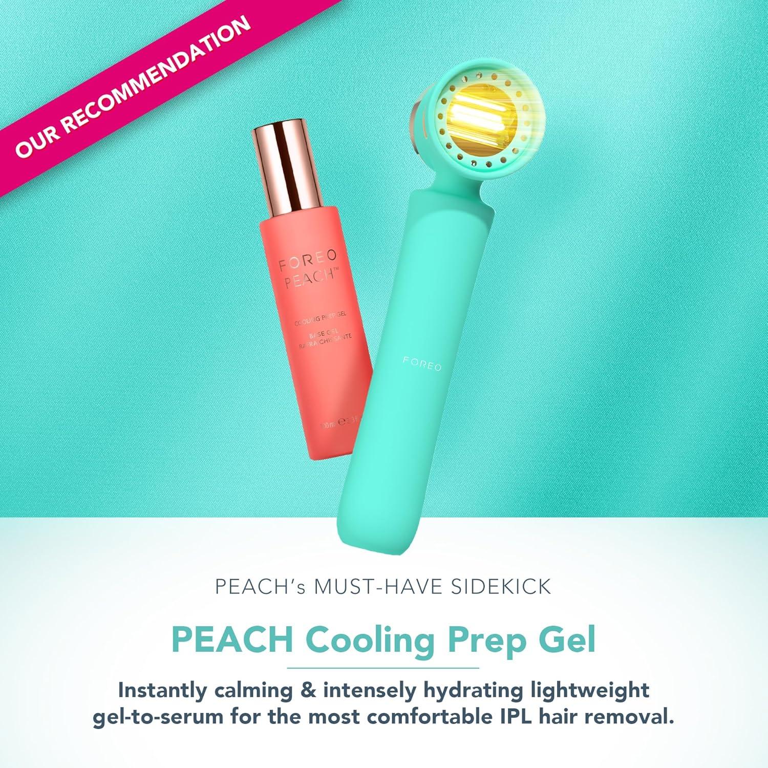 imageFOREO Peach 2 IPL Hair Removal Device Quick ampamp Gentle Hair Reduction for Full Body ampamp Face Skin Cooling System Silicone Shield Customizable