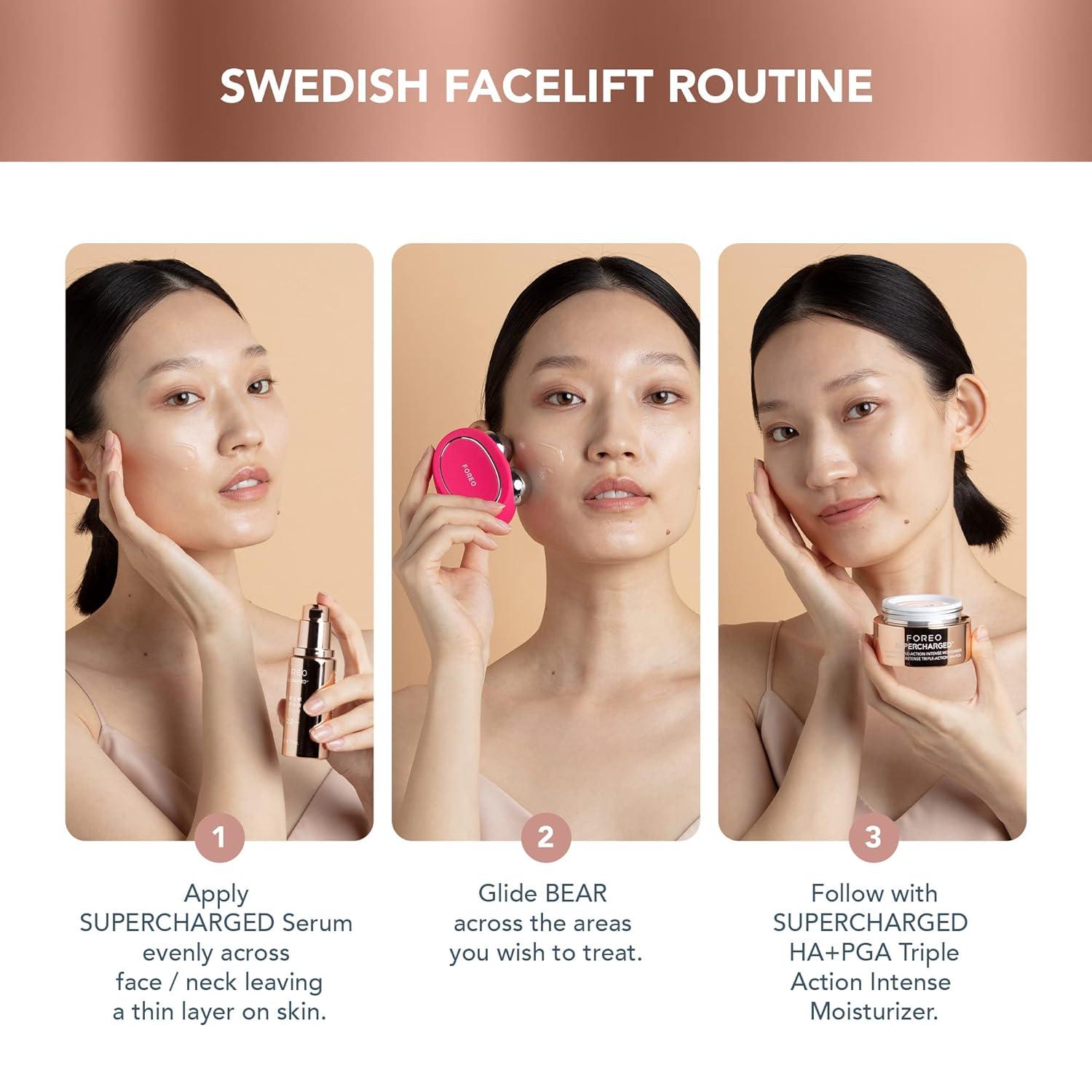 imageFOREO SUPERCHARGED Serum 20 Conductive Skincare Gel Hyaluronic Acid ampamp Squalane Vegan Clean Formula 1 floz