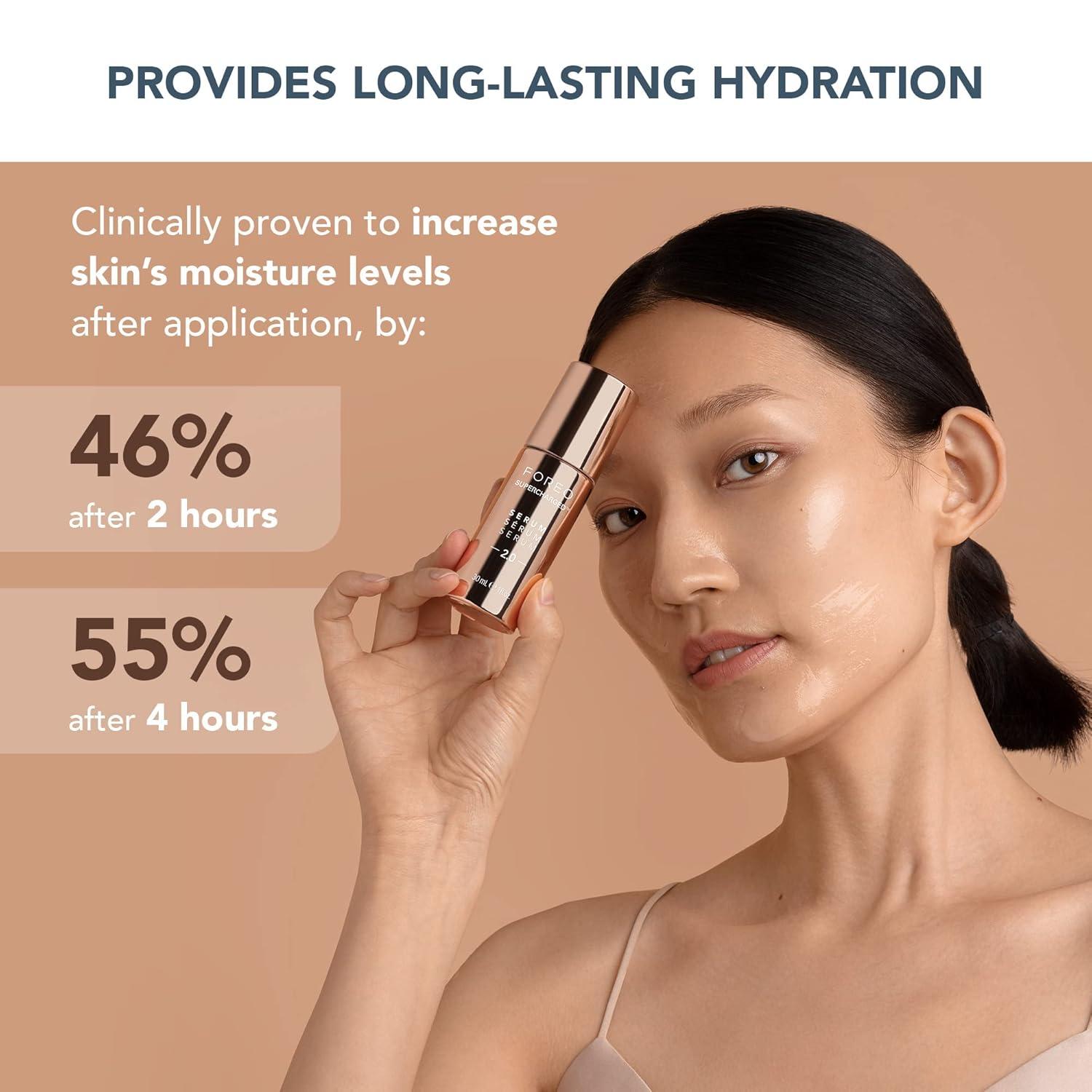 imageFOREO SUPERCHARGED Serum 20 Conductive Skincare Gel Hyaluronic Acid ampamp Squalane Vegan Clean Formula 1 floz