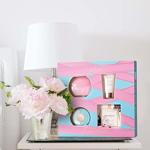 imageFOREO Skincare Secrets Gift Set BEAR Smart Microcurrent Facial Toning Device for Instant FullFace Firming SERUM SERUM SERUM 10 oz MicroCapsule Youth Preserve Squalane Sodium Hyaluronate ampamp HALUNA mini 2 UFO mini 2