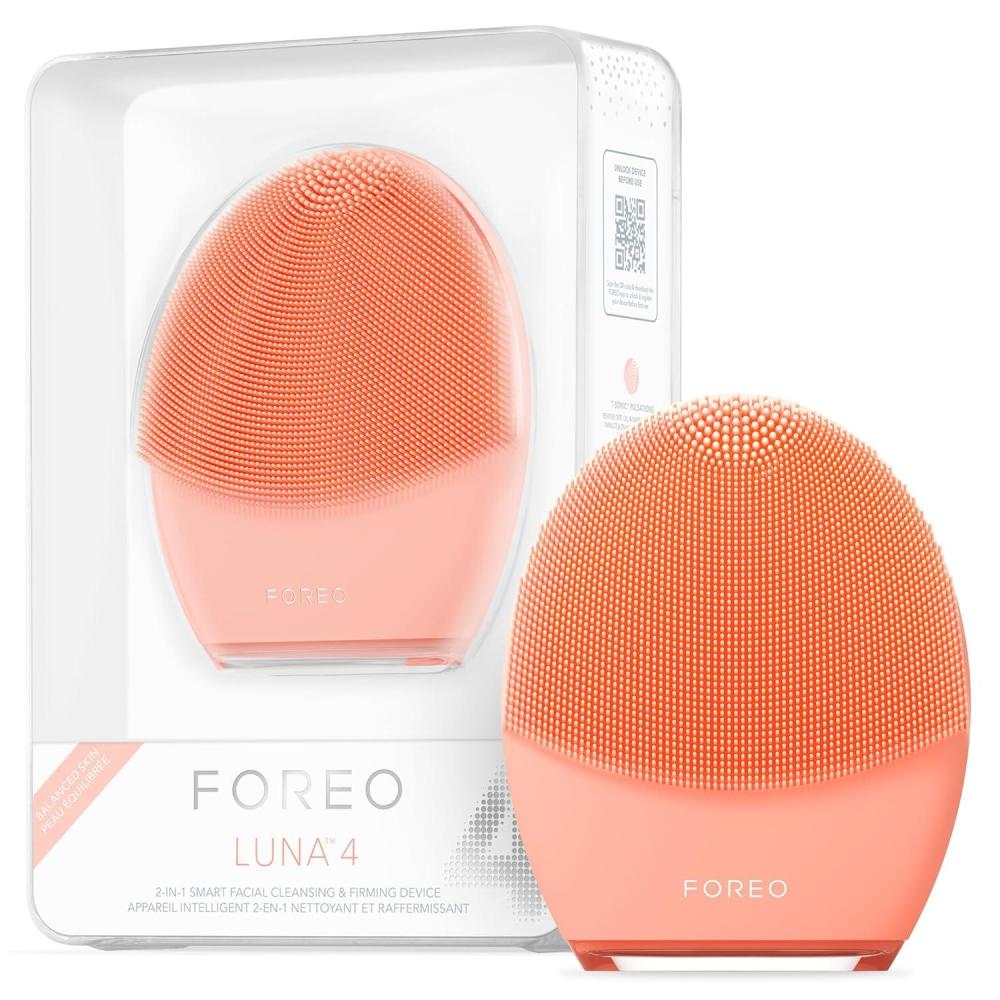 imageFOREO LUNA 4 Face Cleansing Brush Anti Aging Enhances Absorption of Facial Skin Care Products Simple Skin Care Tools Balanced SkinBalanced Skin