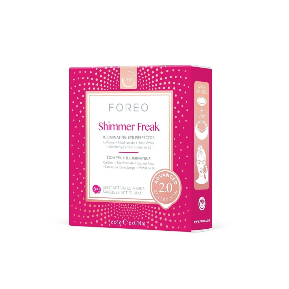 imageFOREO Make My Day UFO Activated Facial Mask for Dry Dehydrated Skin 7 pack Moisturizing ampamp Antipollution Hyaluronic Acid ampamp Red Algae Clean Formula Crueltyfree Compatible with all UFO devicesShimmer Freak