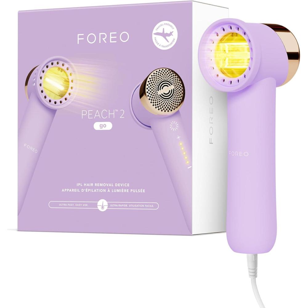 imageFOREO PEACH 2 go epilatore luce pulsata Depilatore corpo donna i uomo Epilatore viso donna Alternativa all epilatore laser Rapido e indolore Sistema refrigerante LavenderLavander