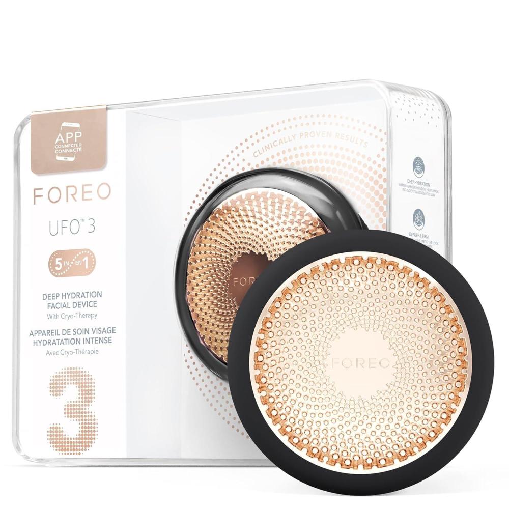 imageFOREO UFO 3 Deep Face Moisturiser  5in1 Facial Spa  Red Light Warming Cooling Face Massage Anti Aging  Face Mask Skin Care  FuchsiaBlack