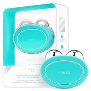FOREO Age-Defying Bear Bundle – Bear Microcurrent Facial Device + 2 x Conductive Serum 1 fl.oz. – Anti Aging Face Massager – Skin Care Tools Set for an Instant Face Lift – Fuchsia(Mint)