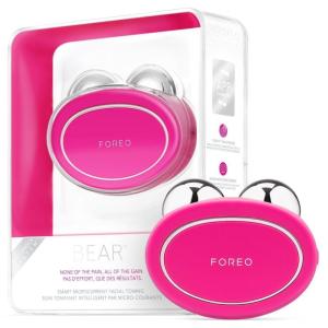 FOREO Age-Defying Bear Bundle – Bear Microcurrent Facial Device + 2 x Conductive Serum 1 fl.oz. – Anti Aging Face Massager – Skin Care Tools Set for an Instant Face Lift – Fuchsia(Fuchsia)
