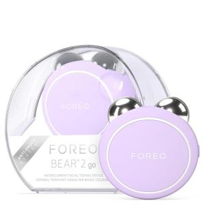 FOREO Bear 2 go – Travel-Friendly Toning Microcurrent Facial Device – for Fine Lines & Wrinkles – Anti Aging – Face Sculpting – Instant Full Face Lift – Firm & Contour – Compact Skin Care – Pistachio(Lavander)