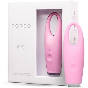 FOREO IRIS Eye Massager Dark Circle Remover & Eyebag Remover Eye Depuffer Anti Aging Increases Absorption of Eye Mask Essences| Waterproof 2-year Warranty Black(Petal Pink)