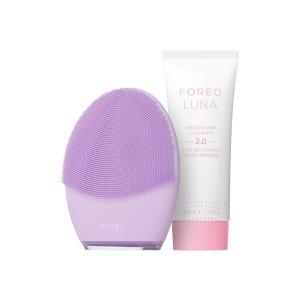 FOREO LUNA 3 Facial Cleansing Brush | Combination skin | Anti Aging Face Massager | Enhances Absorption of Facial Skin Care Products|For Clean&Healthy Face Care|Simple&Easy|Waterproof|Battery Powered(Set)