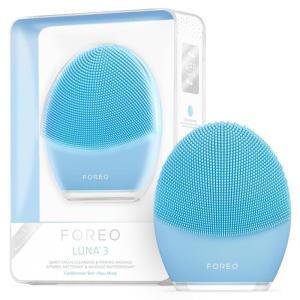 FOREO LUNA 3 Facial Cleansing Brush | Combination skin | Anti Aging Face Massager | Enhances Absorption of Facial Skin Care Products|For Clean&Healthy Face Care|Simple&Easy|Waterproof|Battery Powered(Combination Skin)