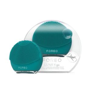FOREO LUNA 4 go Face Cleansing Brush & Massager – Premium Face Care – Enhances Absorption – Simple Skin Care Tools – For All Skin Types- Peach Perfect(Evergreen)