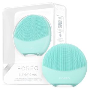 FOREO LUNA 4 mini Face Cleansing Brush & Massager – Premium Face Care -Enhances Absorption – Simple Skin Care Tools – For All Skin Types- Artic Blue(Arctic Blue)