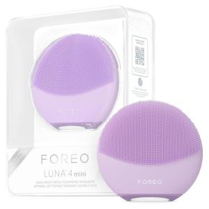 FOREO LUNA 4 mini Face Cleansing Brush & Massager – Premium Face Care -Enhances Absorption – Simple Skin Care Tools – For All Skin Types- Artic Blue(Lavander)