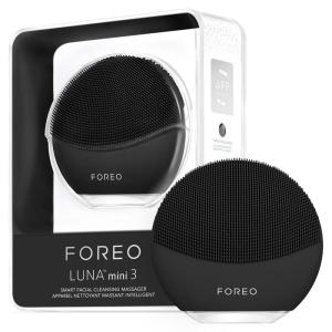 FOREO LUNA mini 3 Ultra-hygienic Facial Cleansing Brush – All Skin Types – Face Massager for Clean & Healthy Face Care – Extra Absorption of Facial Skin Care Products – Waterproof – Midnight(Midnight)
