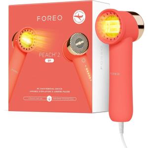 FOREO PEACH 2 go, epilatore luce pulsata – Depilatore corpo donna i uomo – Epilatore viso donna – Alternativa all’ epilatore laser – Rapido e indolore – Sistema refrigerante – Lavender(Coral)