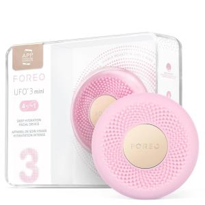 FOREO UFO 3 mini 4-in-1 Face Mask Skincare Device – Face Moisturiser – Anti-Aging – Full spectrum Light & Red Light – Warming – Facial Massage – App-connected – Pearl Pink(Pearl Pink)